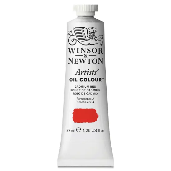 Winsor & Newton Artists' Oil Color - Cadmium Red, 37 ml tube {2}
