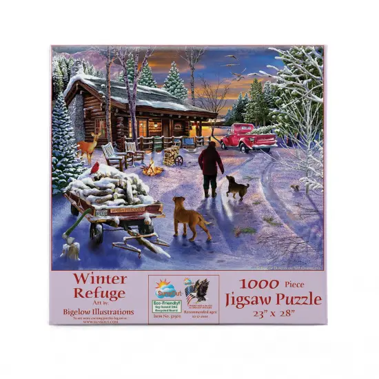 Sunsout Winter Refuge 1000 pc Christmas Jigsaw Puzzle 31501 {4}