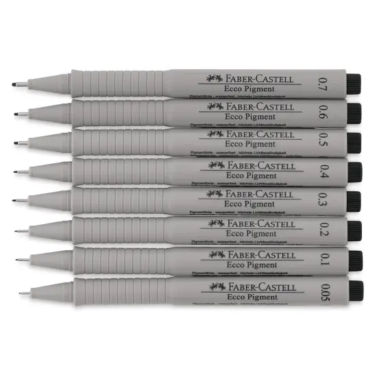 Faber-Castell Ecco Pigment Pens - Set of 8 {1}