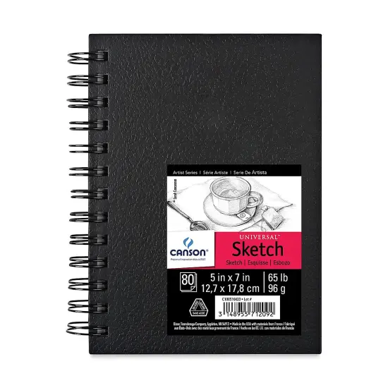 Canson Universal Hardcover Sketchbook - 5" x 7", 80 Sheets {1}