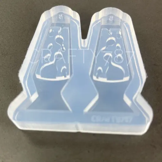 Lava lamp Dangle Earring Silicone Mold 2D (C7) {4}