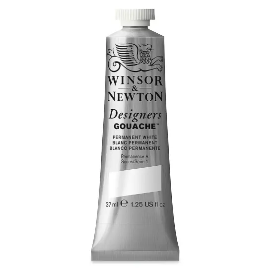 Winsor & Newton Designers Gouache - Permanent White, 37 ml tube {2}