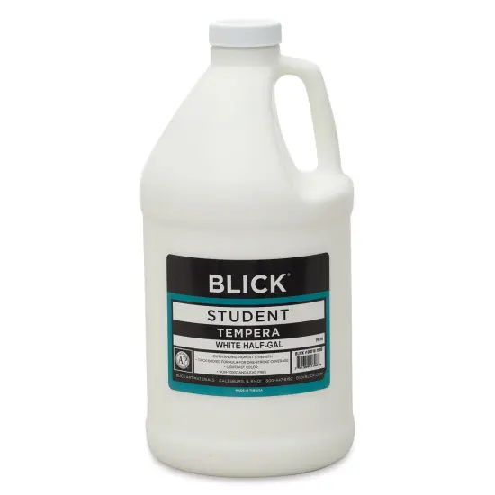 Blick Student Tempera Paint -White, 64 oz bottle {1}