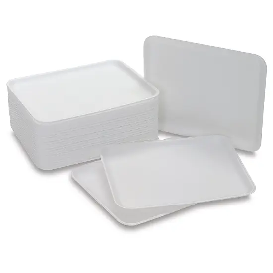 Hygloss Collage Trays - Pkg of 25, 9" x 11", Styrofoam {1}