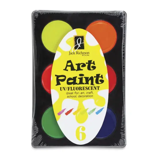 Richeson Art Paint Sets - Set of 6, Fluorescent Colors, .4 oz {1}