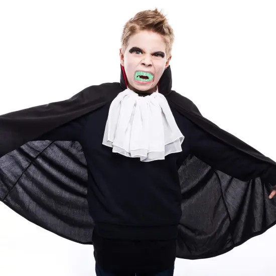 Glowing Clear Vampire Fangs - Glow in The Dark Transparent Dracula Teeth - 12 Pack {3}