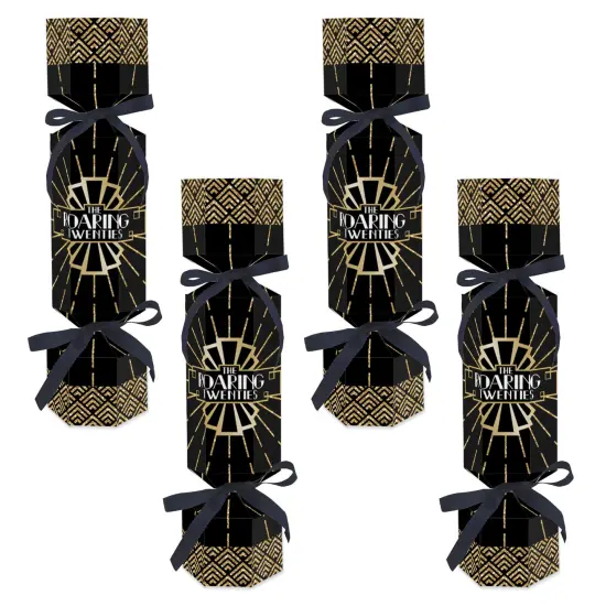 Big Dot of Happiness Roaring 20's - No Snap 1920s Art Deco Jazz Party Table Favors - DIY Cracker Boxes - Set of 12 {1}