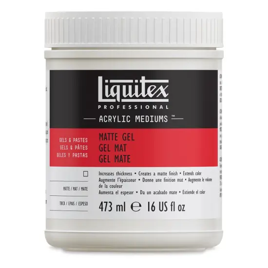 Liquitex Medium - Gel Medium, Matte, 16 oz jar {1}