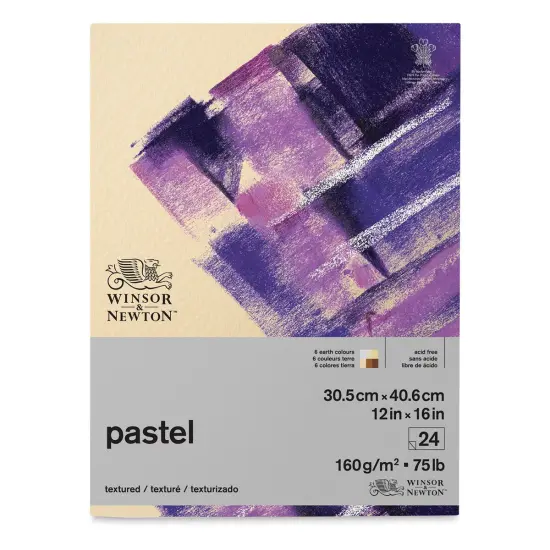 Winsor & Newton Pastel Paper Pad - Earth, 12" x 16", 24 Sheets {1}