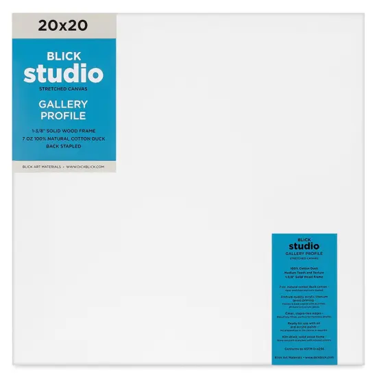 Blick Studio Stretched Cotton Canvas - Gallery Profile, 20" x 20" {1}