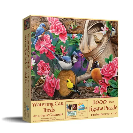Sunsout Watering Can Birds 1000 pc Jigsaw Puzzle 49016 {3}