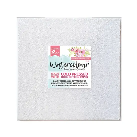 Little Birdie Watercolor Art Panel 8"X8" 2/Pkg-8"X8" {1}