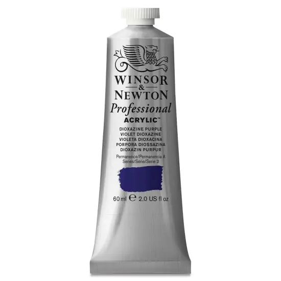 Winsor & Newton Professional Acrylics - Dioxazine Purple, 60 ml tube {1}