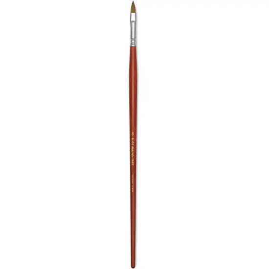 Blick Master Kolinsky Sable Brush - Filbert, Long Handle, Size 8 {1}