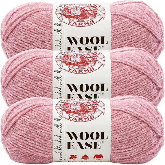 (Pack of 3) Lion Brand Wool-Ease Yarn -Rose Heather {1}