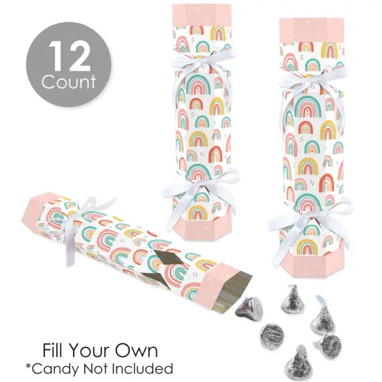 Big Dot of Happiness Hello Rainbow - No Snap Boho Baby Shower and Birthday Party Table Favors - DIY Cracker Boxes - Set of 12 {4}