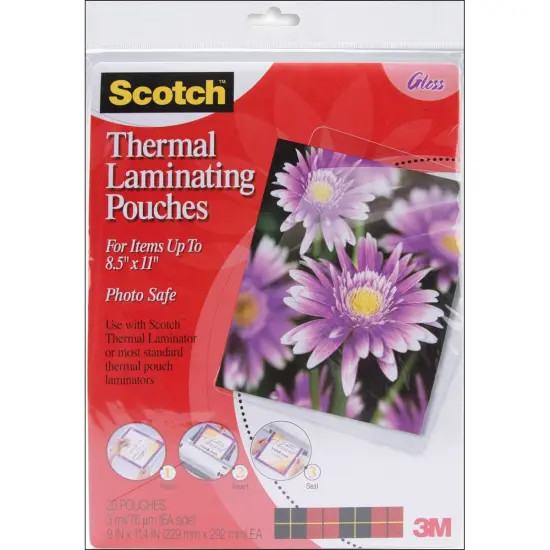 Scotch Thermal Laminator Pouches 3 Mil 20/Pkg-9"X11.4" {1}