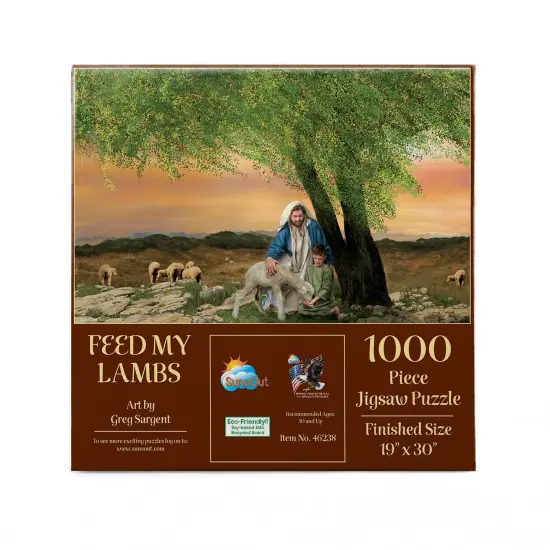 Sunsout Feed My Lambs 1000 pc Easter Jigsaw Puzzle 46238 {4}