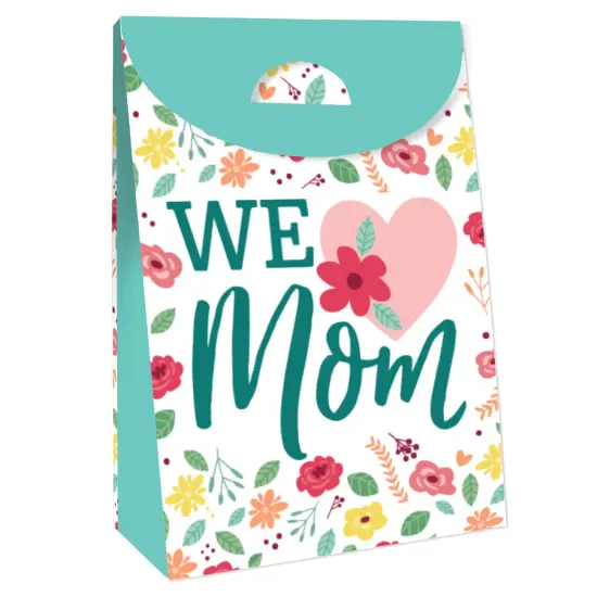 Big Dot of Happiness Colorful Floral Happy Mother's Day - We Love Mom Gift Favor Bags - Party Goodie Boxes - Set of 12 {4}