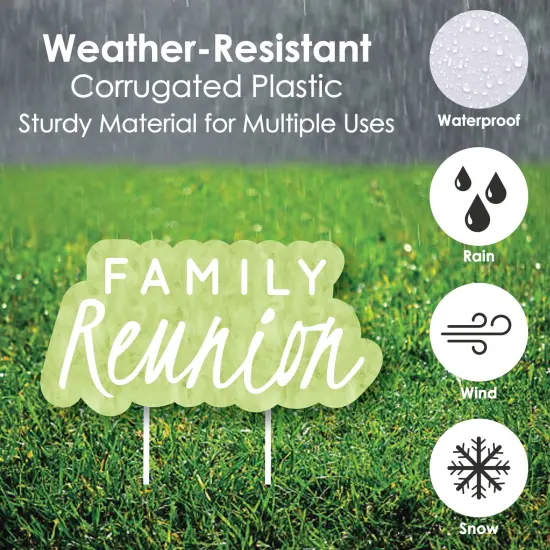 Big Dot of Happiness Family Tree Reunion - Yard Sign and Outdoor Lawn Decorations - Family Gathering Party Yard Signs - Set of 8 {4}