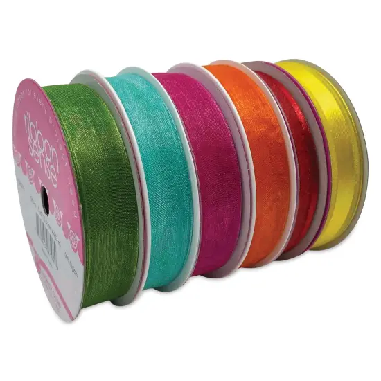 Morex Ribbon Assortments - Party On, Set of 6 Rolls, 28 yds {1}