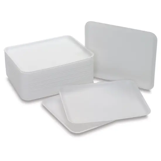 Hygloss Collage Trays - Pkg of 25, 9" x 11", Styrofoam {2}
