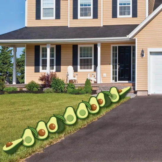 Big Dot of Happiness Hello Avocado - Lawn Decorations - Outdoor Fiesta Party Yard Decorations - 10 Piece {4}