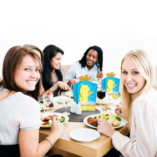 Big Dot of Happiness Ducky Duck - Table Decorations - Baby Shower or Birthday Party Fold and Flare Centerpieces - 10 Count {7}