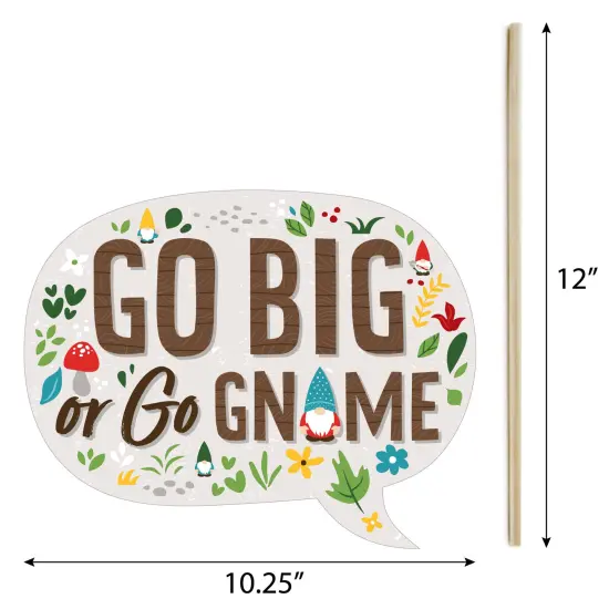 Big Dot of Happiness Garden Gnomes - Forest Gnome Party Photo Booth Props Kit - 20 Count {7}