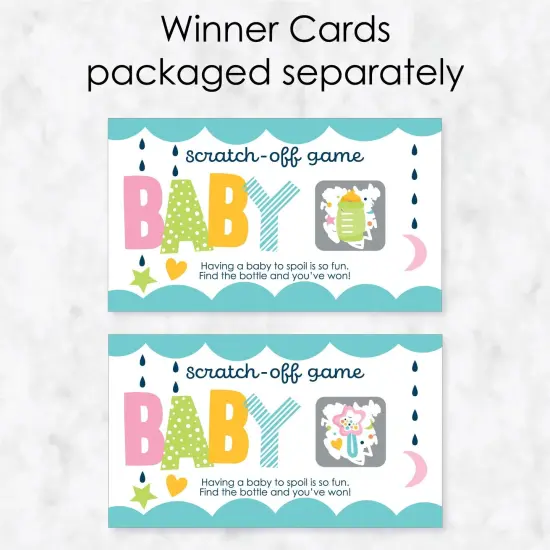 Big Dot of Happiness Colorful Baby Shower - Gender Neutral Party Game Scratch Off Cards - 22 Count {4}