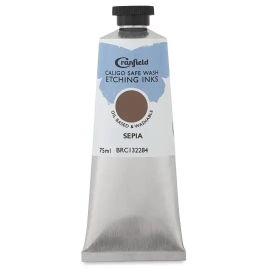 Cranfield Caligo Safe Wash Etching Ink - Sepia (Hue), 75 ml Tube {1}