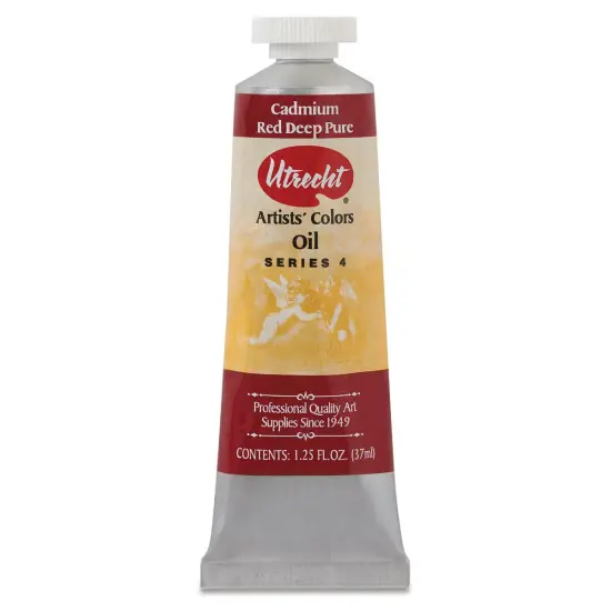 Utrecht Artists' Oil Paint - Cadmium Red Deep, 37 ml tube {1}