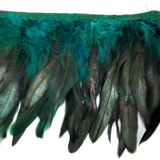 Belagio Feather Trim, 9" Wide, 10-Yard Bolt, Hunter Green {1}