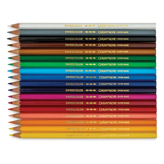 Caran d'Ache Swisscolor Colored Pencils - Set of 18 {1}