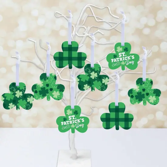 Big Dot of Happiness Shamrock St. Patrick's Day - Saint Paddy's Day Decorations - Tree Ornaments - Set of 12 {3}