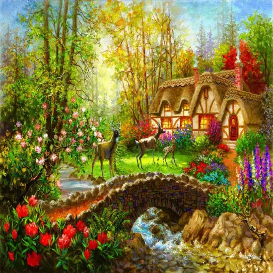 Sunsout Visiting 1000 pc Jigsaw Puzzle 19146 {1}