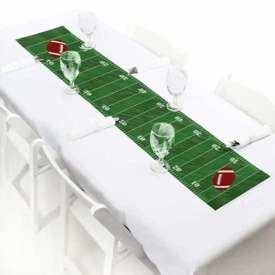 Big Dot of Happiness End Zone - Football - Petite Baby Shower or Birthday Party Paper Table Runner - 12 x 60 inches {1}