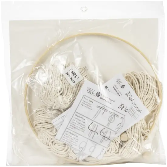 Solid Oak Macrame Wall Hanging Kit-Dragonfly {2}