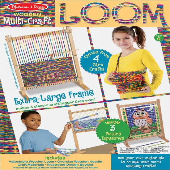 Melissa & Doug Wooden Multi-Craft Weaving Loom Kit {1}