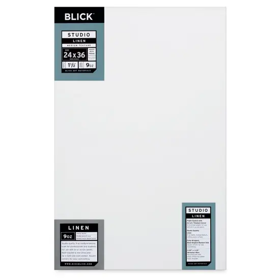Blick Studio Linen Stretched Canvas - 24" x 36", Gallery 1-1/2" Profile {1}