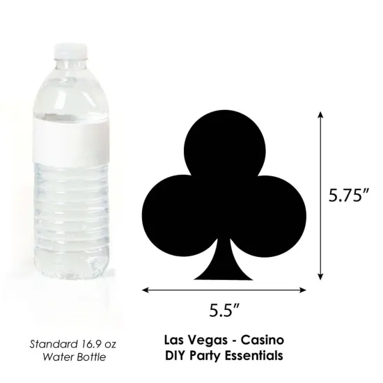 Big Dot of Happiness Las Vegas - Card Suits Decorations DIY Casino Party Essentials - Set of 20 {6}