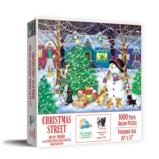 Sunsout Christmas Street 1000 pc Christmas Jigsaw Puzzle 35333 {3}
