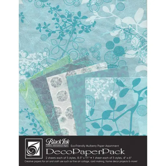 Black Ink Deco Paper Pack {1}