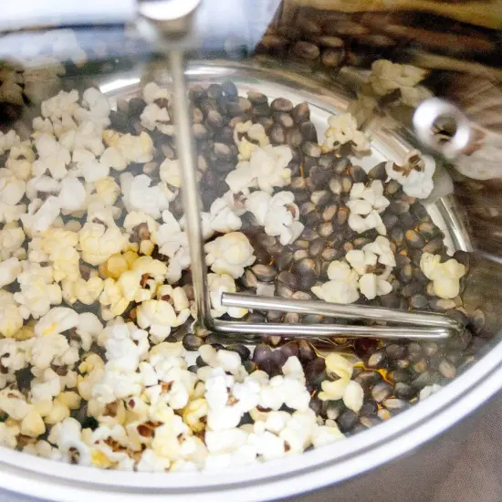 Lehman's Manual Stovetop Popcorn Popper, Stainless Steel Popcorn Maker with Stirring Rod, No Measuring Needed, Doubles as Cooking Pot {4}