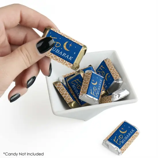 Big Dot of Happiness Eid Mubarak - Mini Candy Bar Wrapper Stickers - Ramadan Small Favors - 40 Count {3}