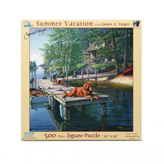Sunsout Summer Vacation 500 pc Jigsaw Puzzle 28451 {4}