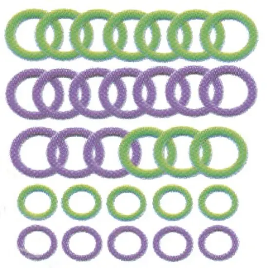 Clover Soft Stitch Ring Markers-30/Pkg {2}