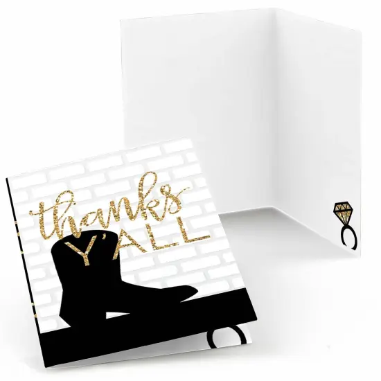 Big Dot of Happiness Nash Bash - Nashville Bachelorette Party Thank You Cards (8 count) {1}
