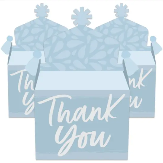 Big Dot of Happiness Dusty Blue Elegantly Simple - Treat Box Party Favors - Guest Party Favors Goodie Gable Boxes - Set of 12 {3}