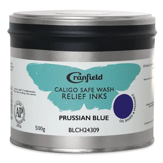 Cranfield Caligo Safe Wash Relief Ink - Prussian Blue, 500 g {1}